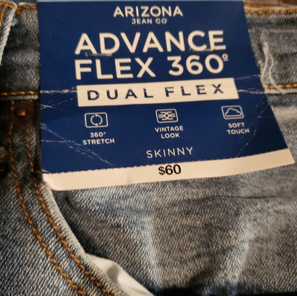 Arizona Mens Advance Flex 360 Skinny Fit Jean - Picture 5 of 5